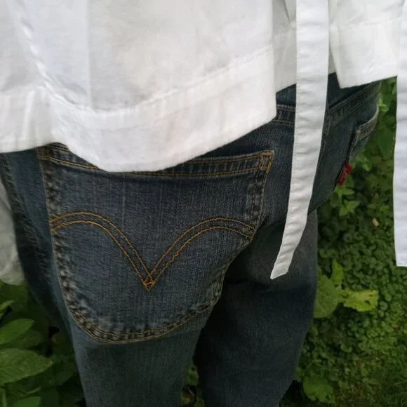 JW Anderson Shirt Embroidered White Designer Vintage Size 6 Crop - Picture 10 of 13